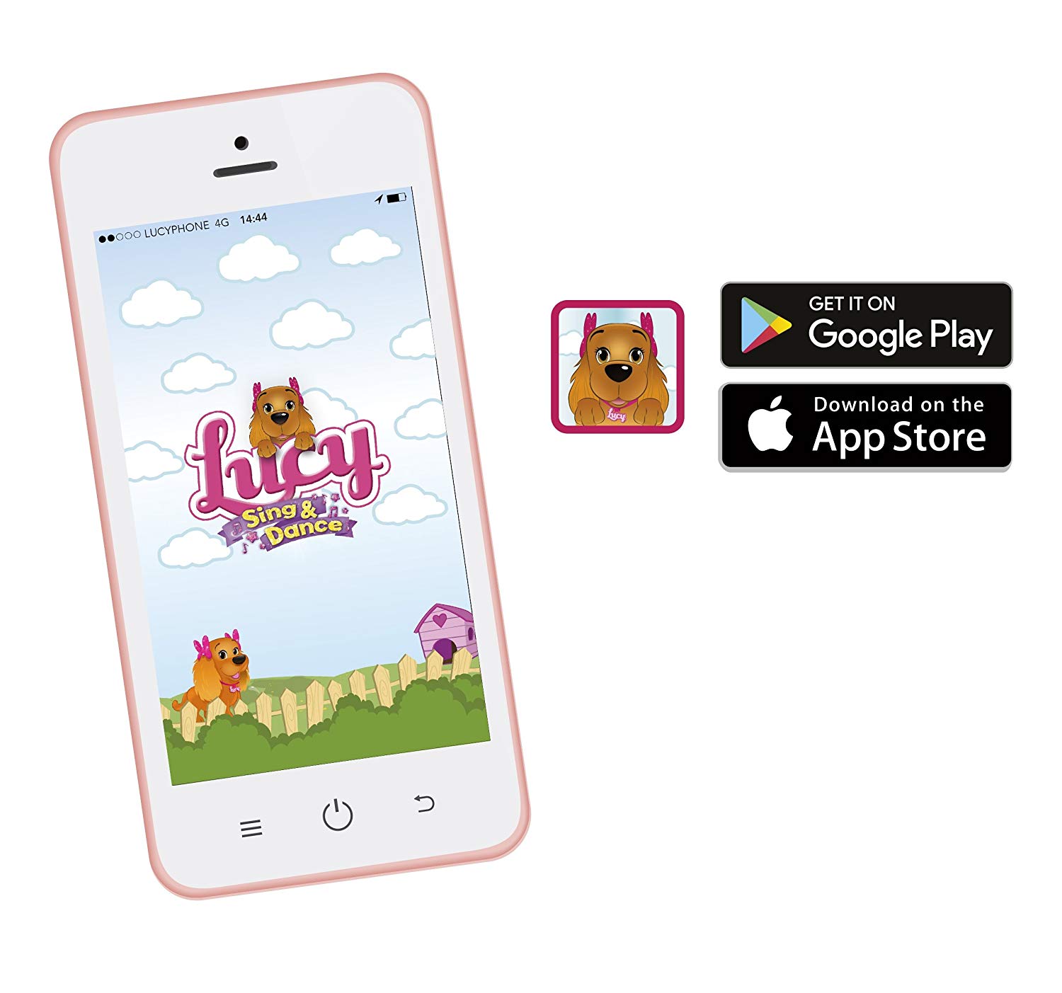 Собака Lucy Sing and Dance из серии Club Petz, интерактивная, выполняет 20 команд, танцует, синхронизируется с приложением для смартфонов  